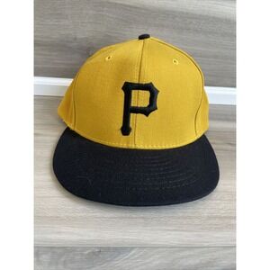 VINTAGE 1990s PITTSBURGH PIRATES ANNCO LOGO MLB MEN'S SNAPBACK‎ HAT MADE IN USA